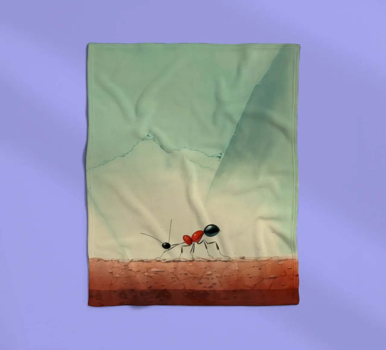 Minimaal Ant fleecedeken van Minimal Animal Art