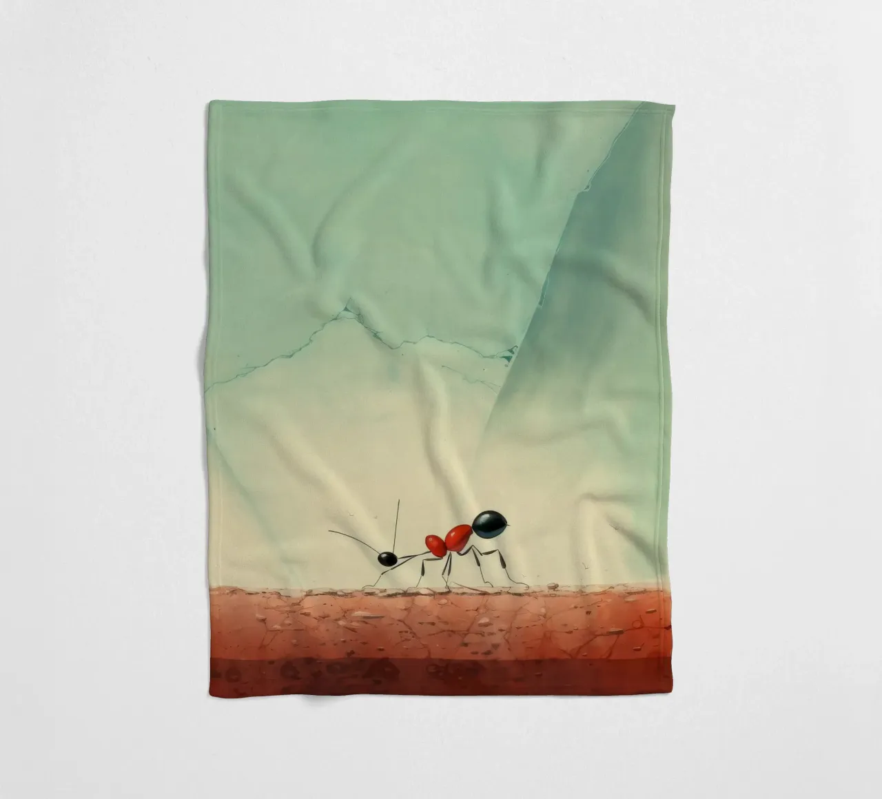 Minimaal Ant fleecedeken van Minimal Animal Art