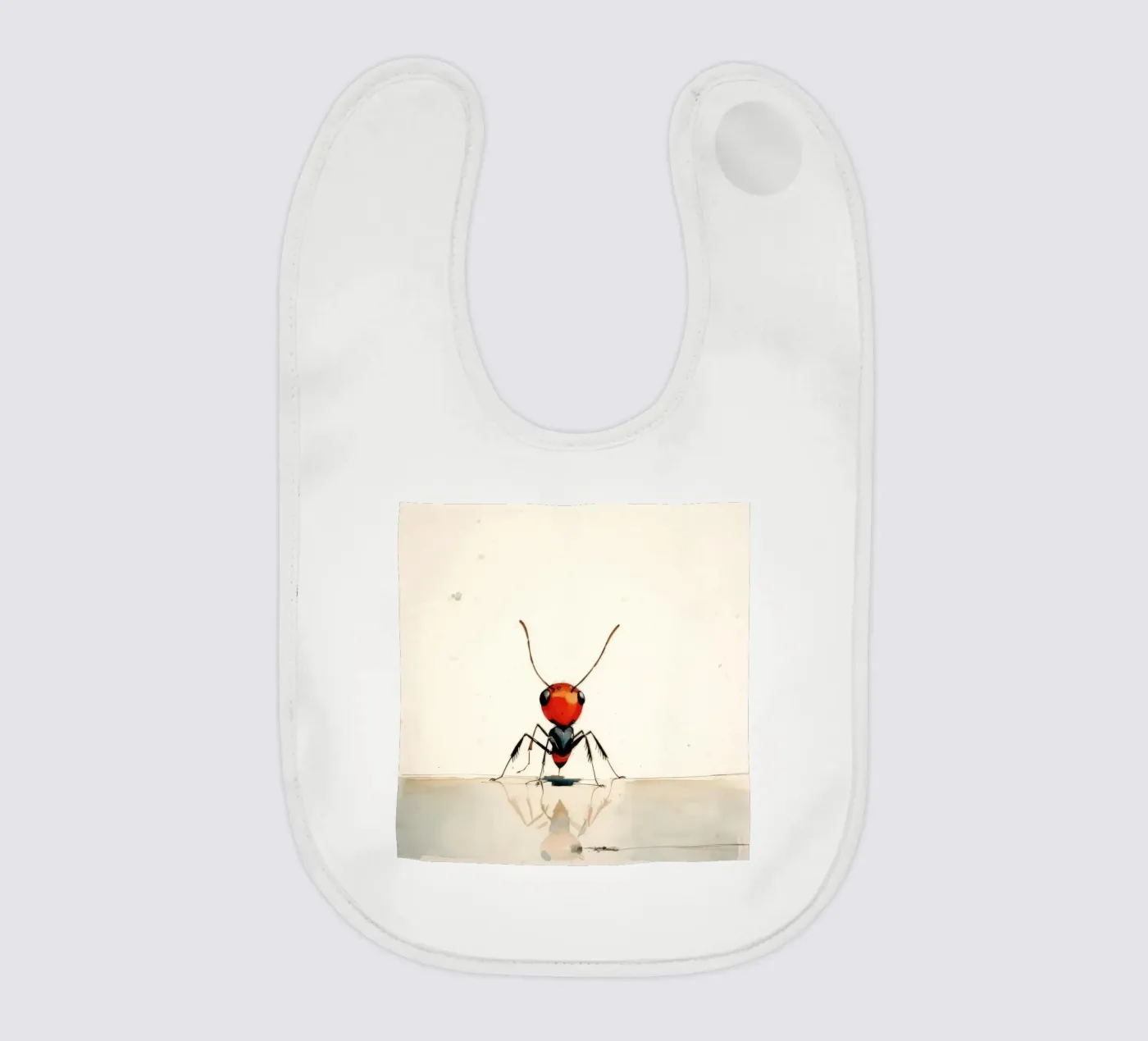 Minimaal Ant baby slabbetje van Minimal Animal Art