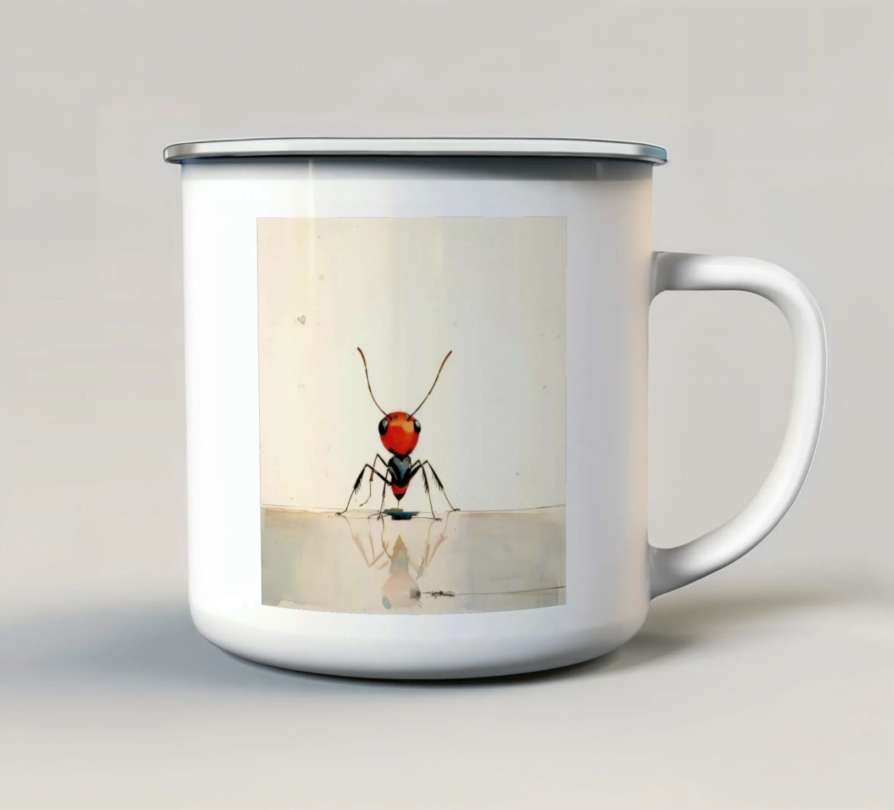 Formica minima 3 tazza in smalto da Minimal Animal Art