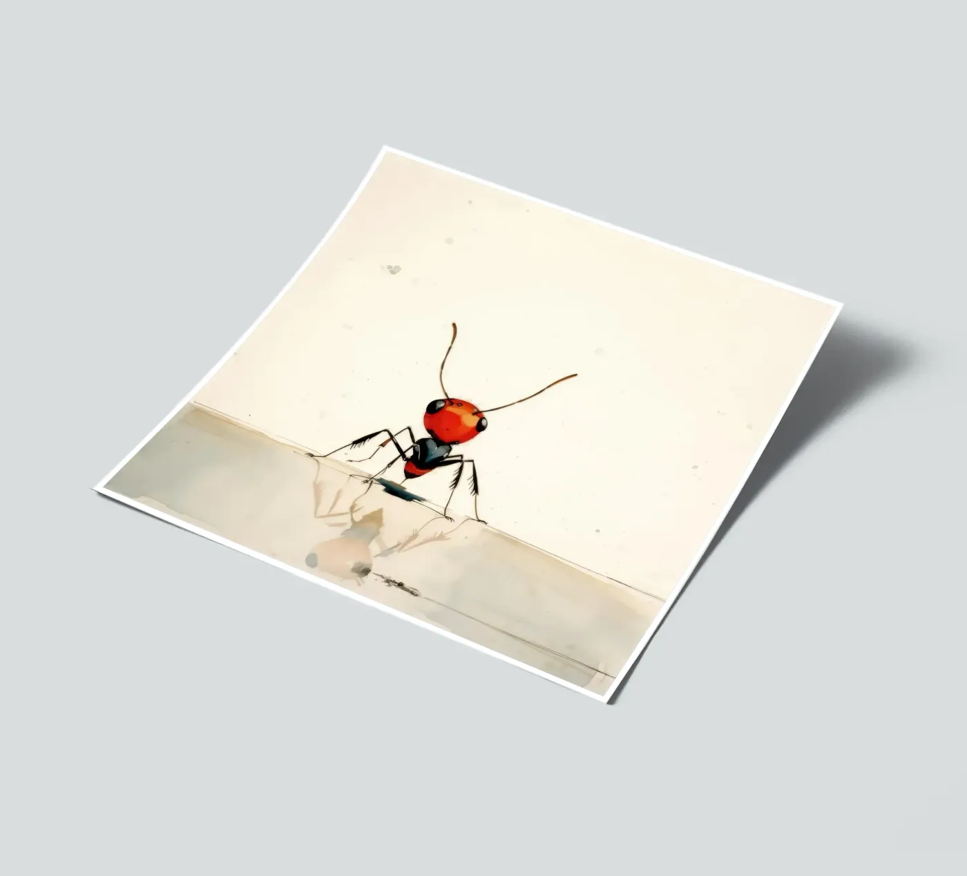 Minimaal Ant stickervel van Minimal Animal Art
