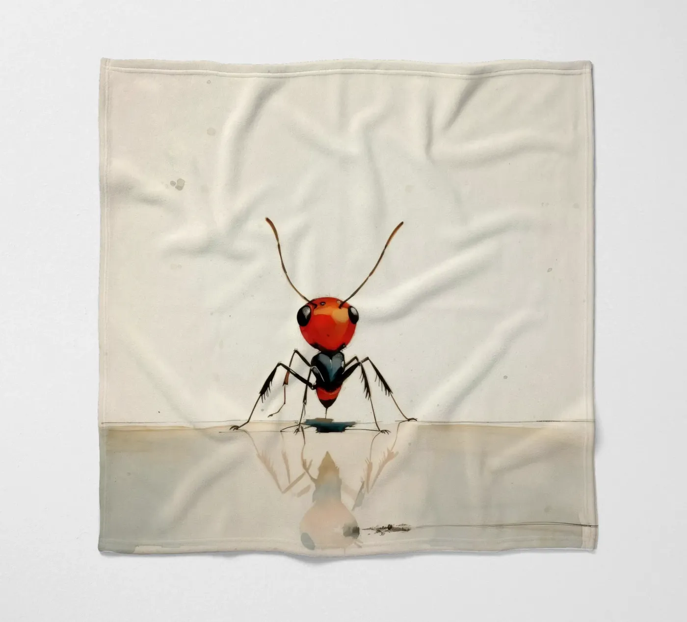 Minimal Ant Fleecedecke von Minimal Animal Art