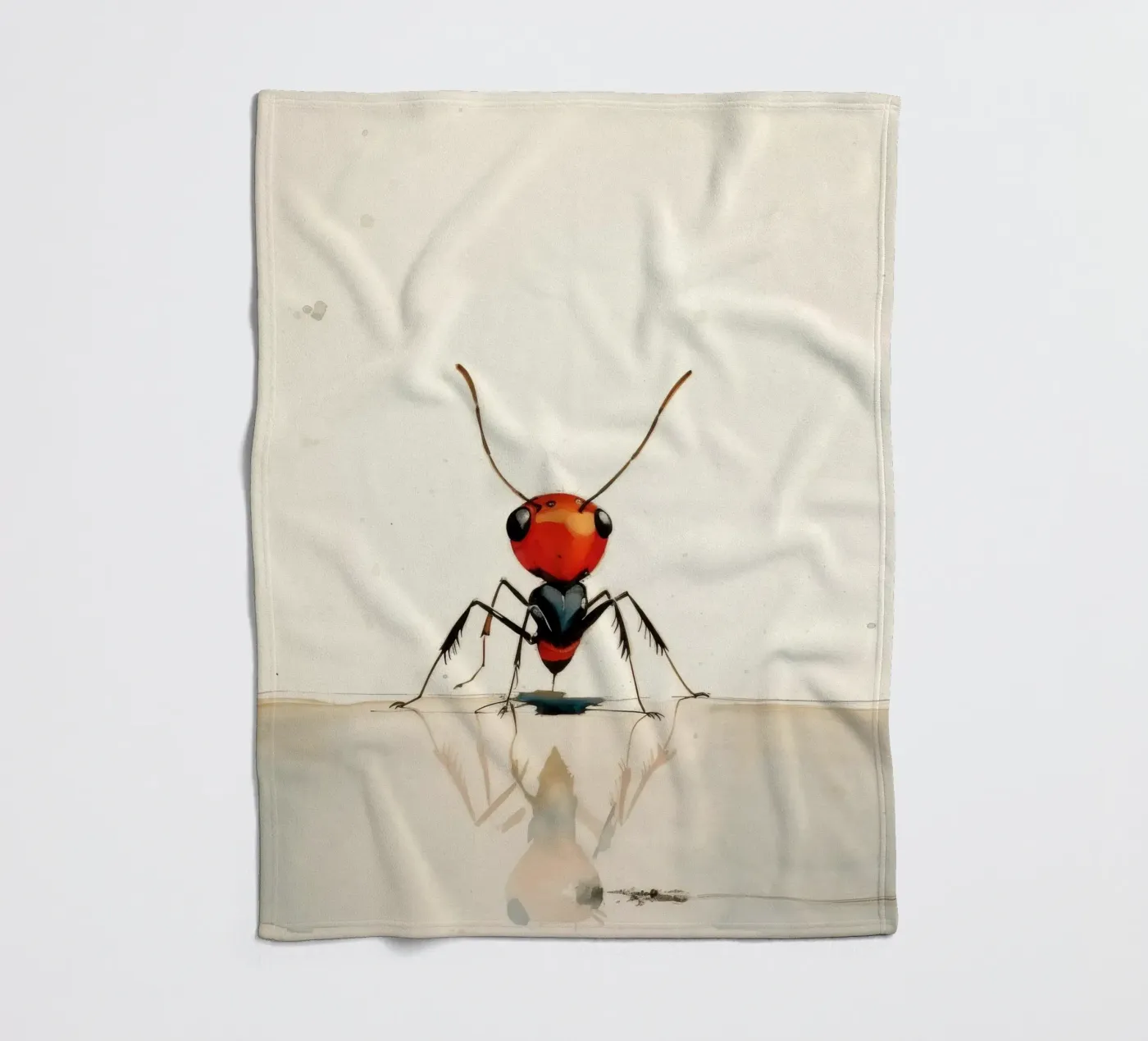 Minimal Ant Fleecedecke von Minimal Animal Art