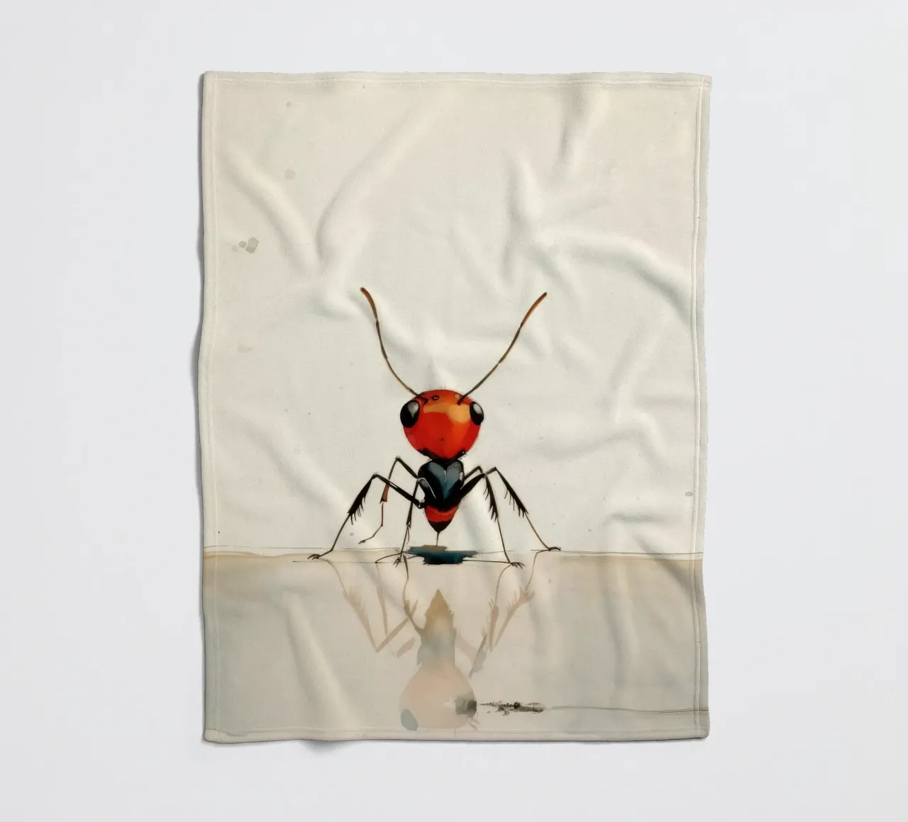 Minimal Ant Fleecedecke von Minimal Animal Art