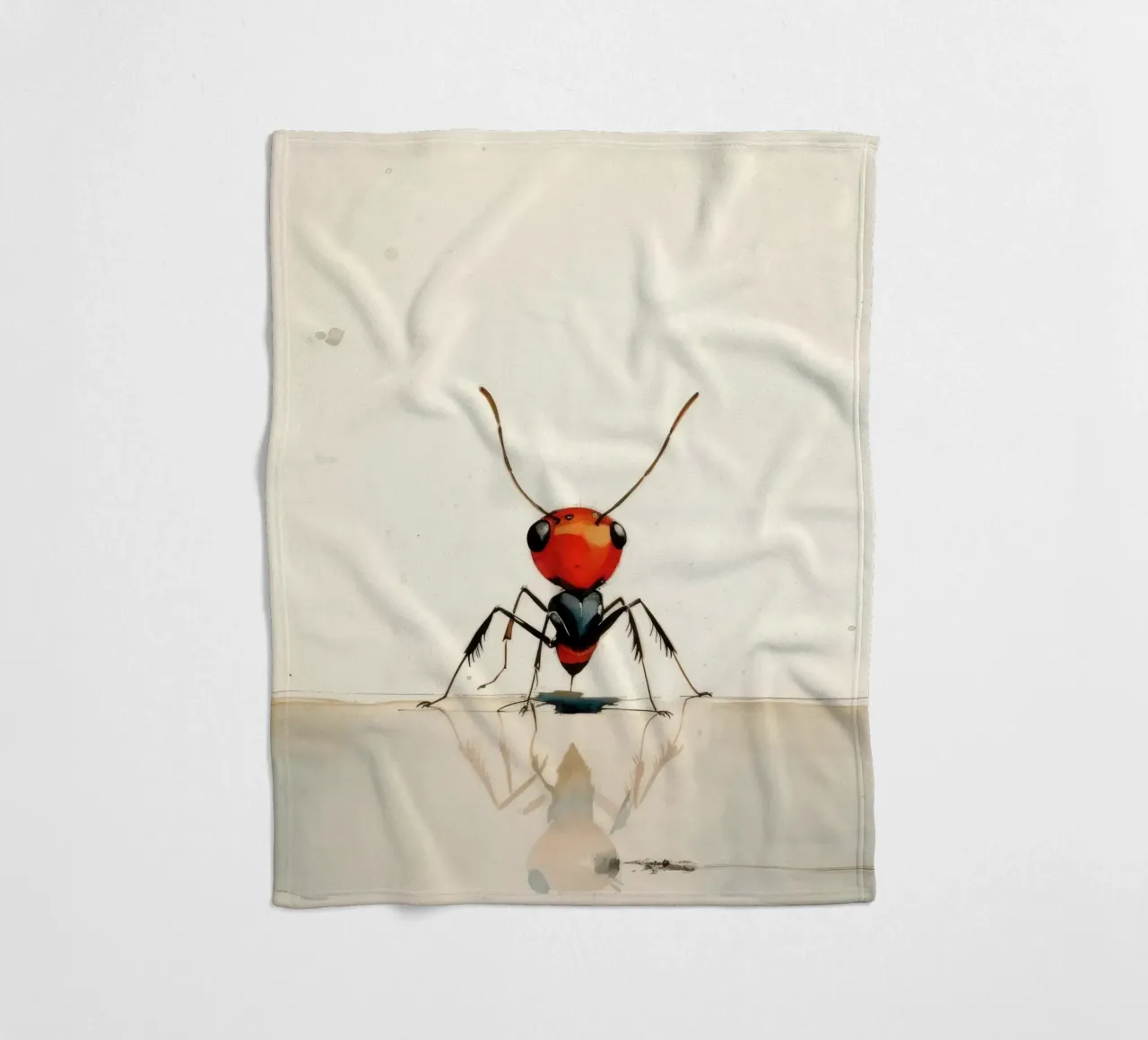 Minimal Ant Fleecedecke von Minimal Animal Art