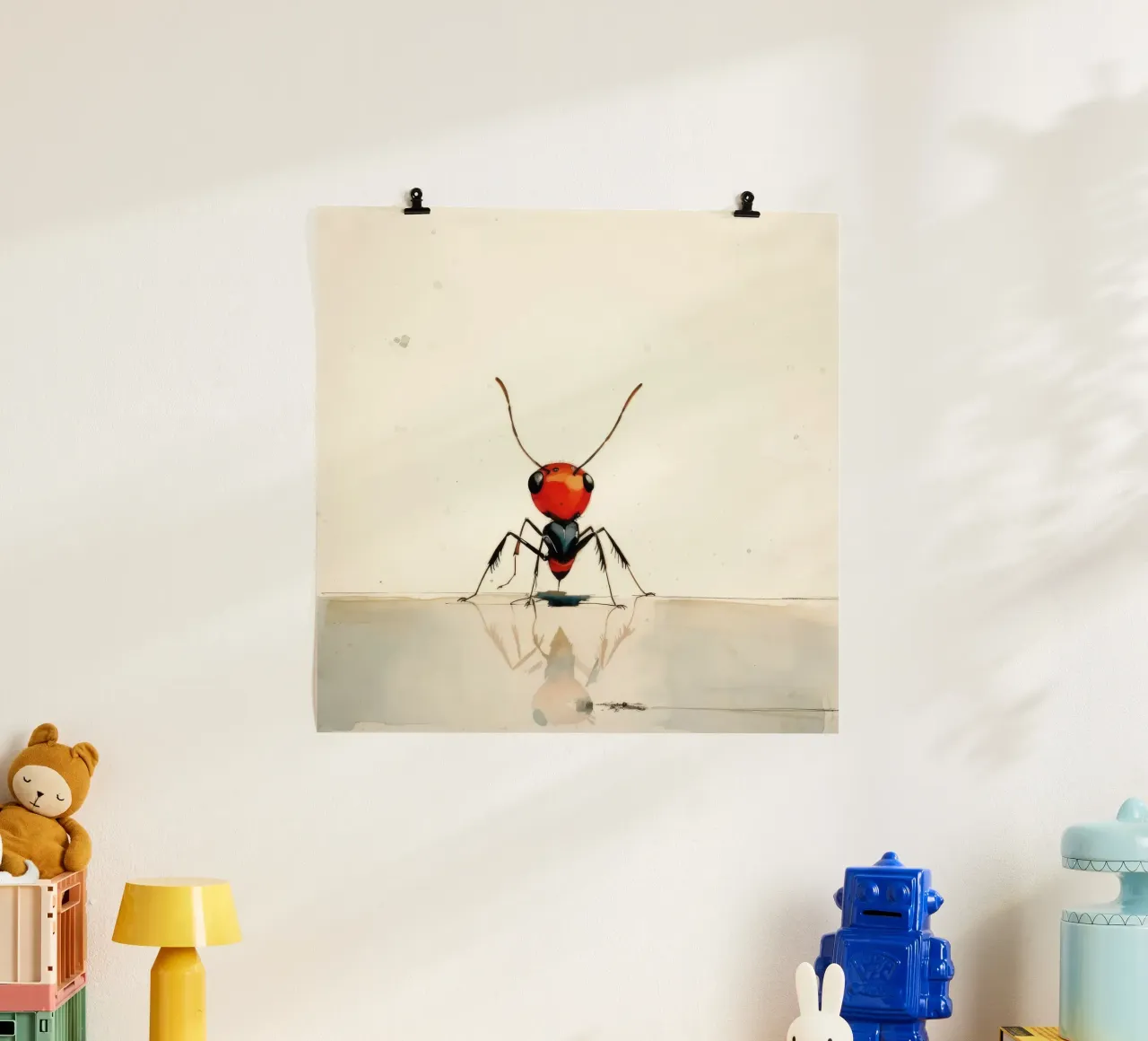 Formica minima 3 poster con telaio in plastica da Minimal Animal Art