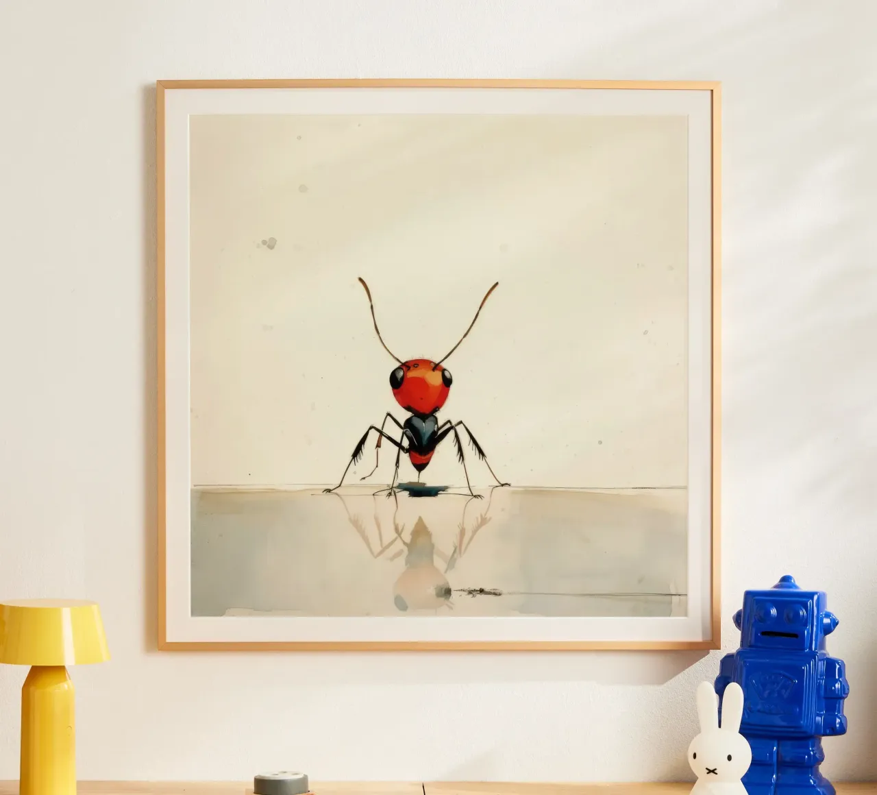 Formica minima 3 poster con telaio in plastica da Minimal Animal Art