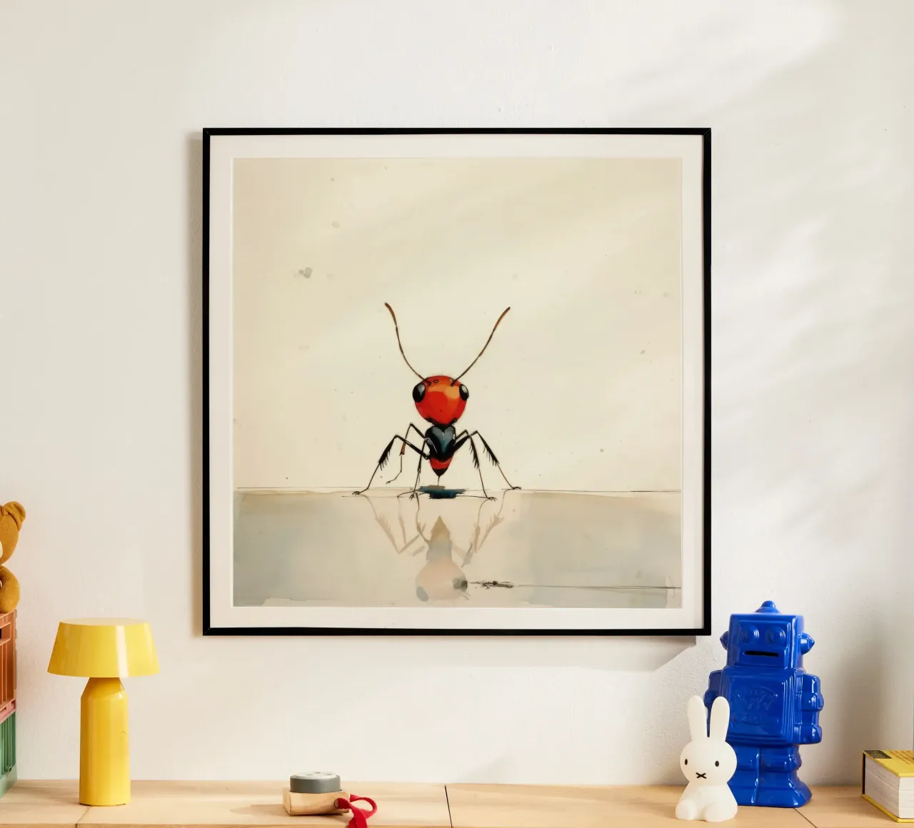 Formica minima 3 poster con telaio in plastica da Minimal Animal Art