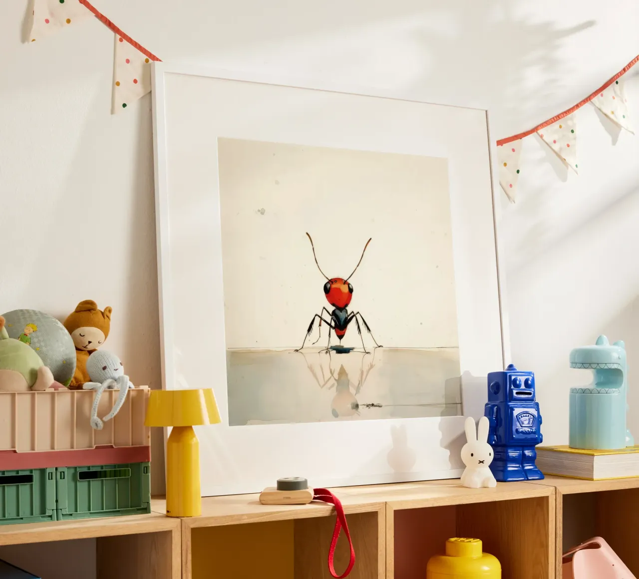 Formica minima 3 poster con telaio in plastica da Minimal Animal Art