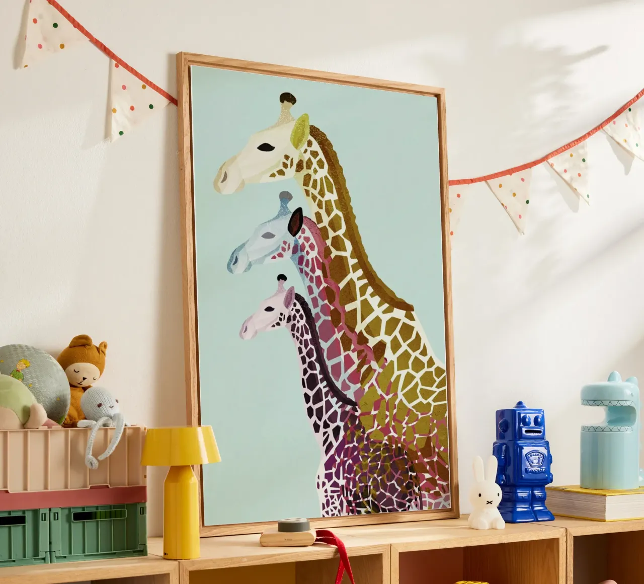 Giraffes Mint plexiglass da Goed Blauw