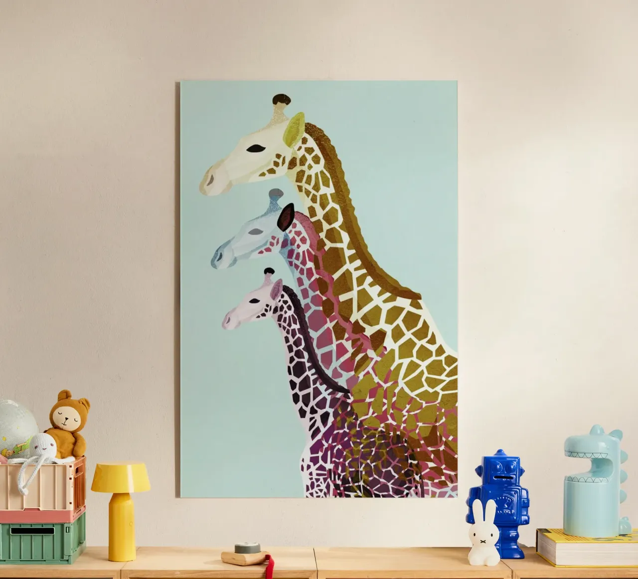 Giraffes Mint plexiglass da Goed Blauw