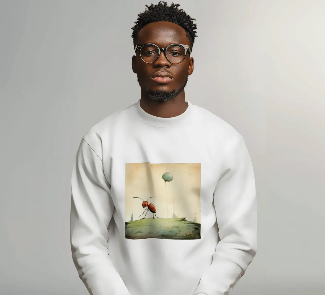 Minimal Ant 4 sweatshirt by Minimal Animal Art