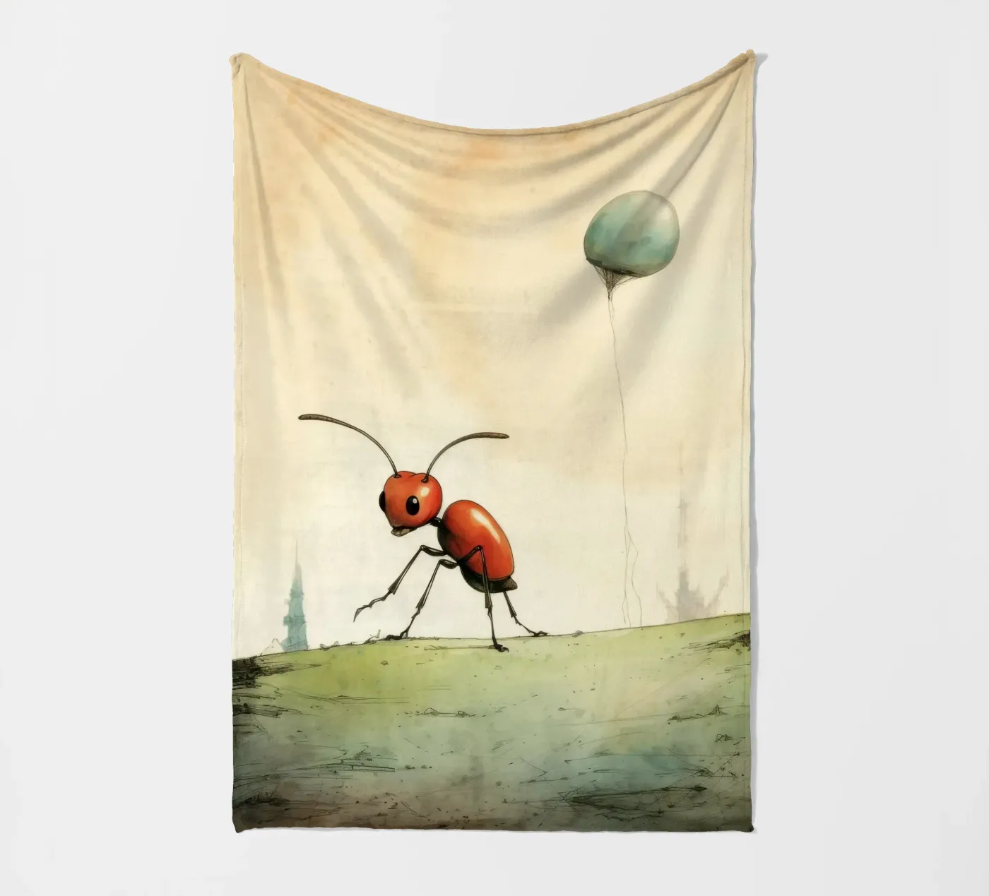 Minimum Ant Fleecedecke von Minimal Animal Art