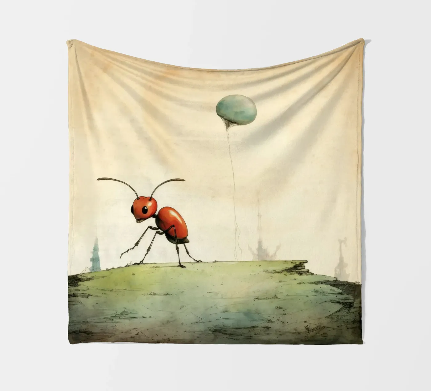 Minimum Ant Fleecedecke von Minimal Animal Art