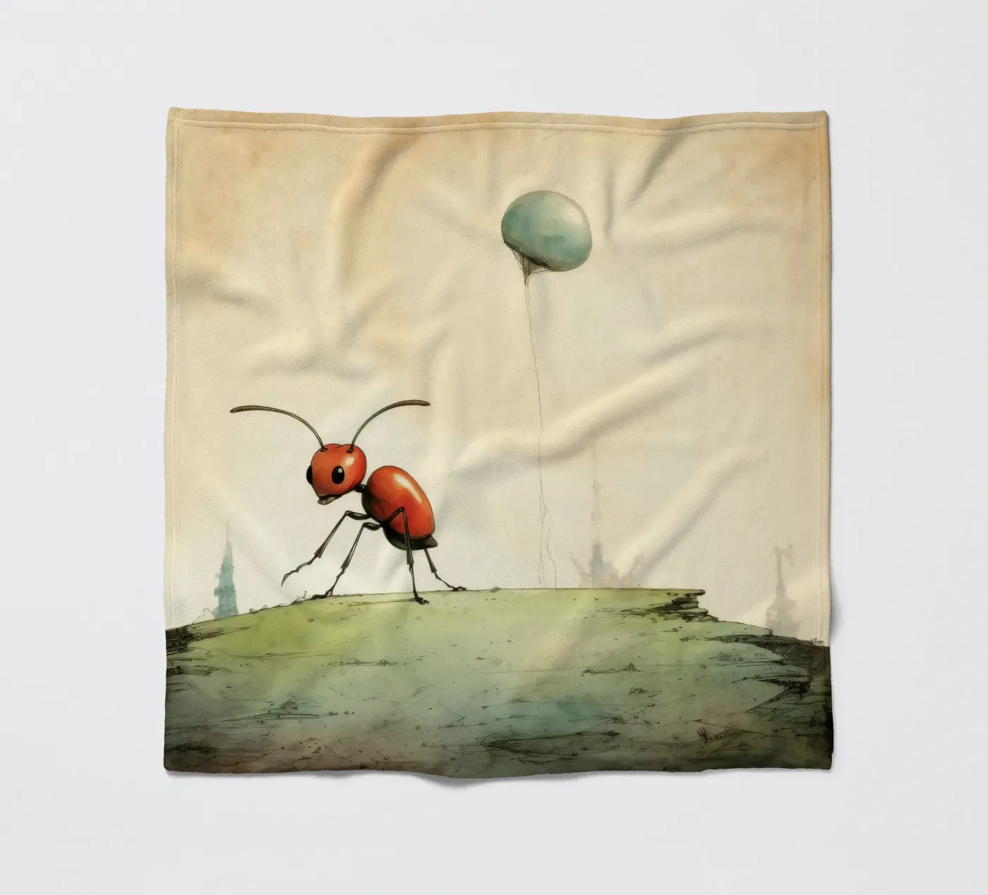 Minimum Ant Fleecedecke von Minimal Animal Art