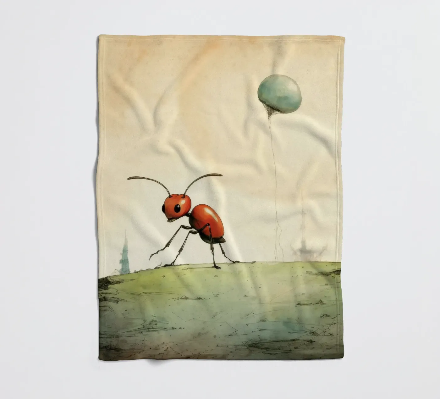 Minimum Ant Fleecedecke von Minimal Animal Art