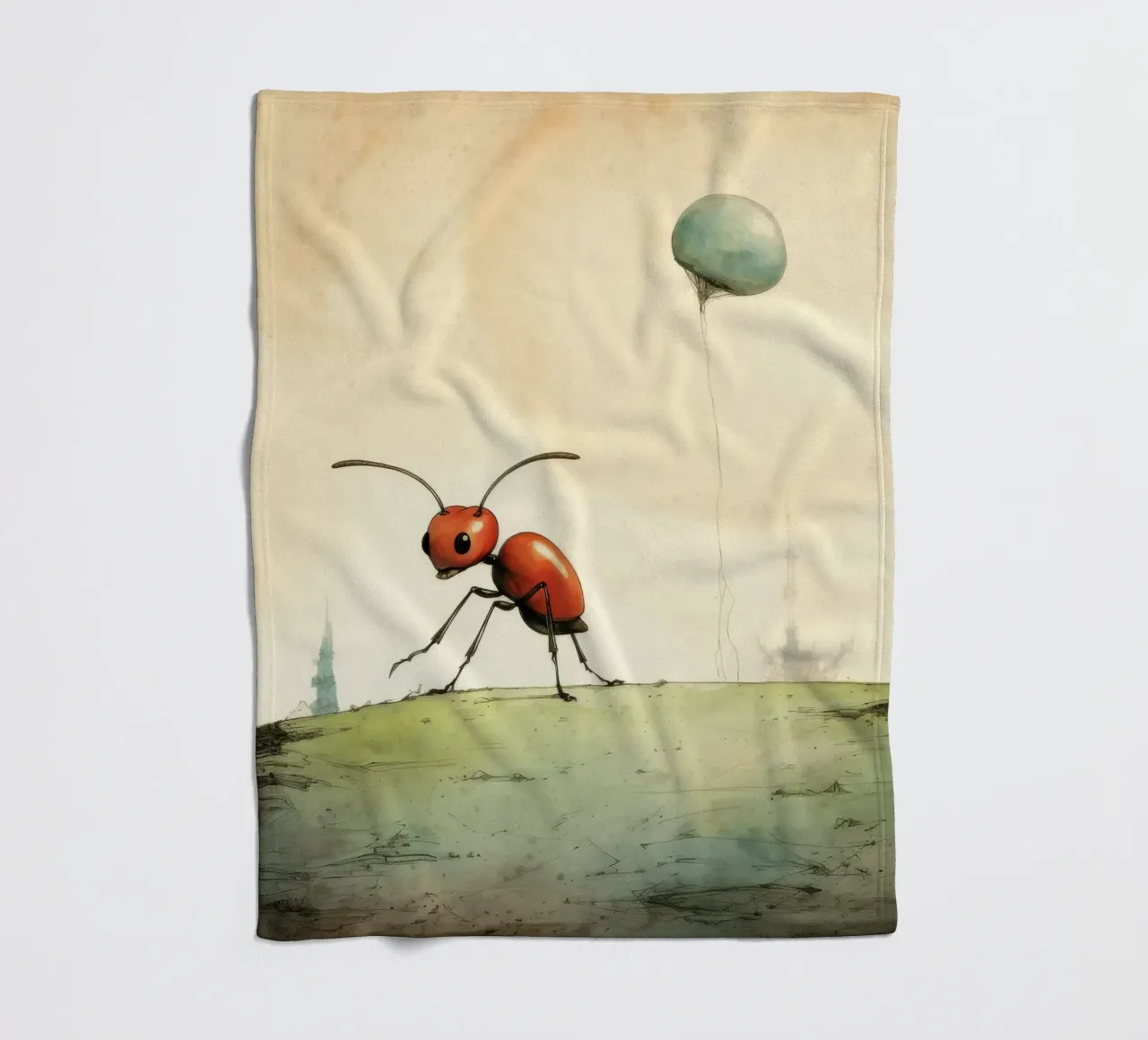 Minimal Ant Fleecedecke von Minimal Animal Art