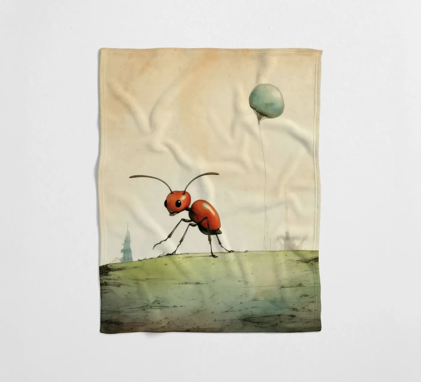 Minimum Ant Fleecedecke von Minimal Animal Art