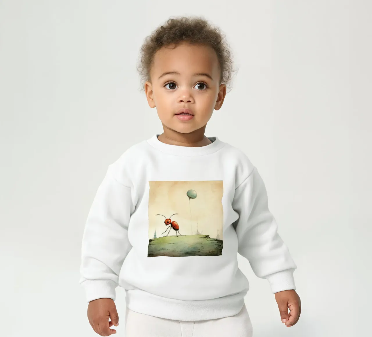 Fourmi minimale 4 sweat pour bébé de Minimal Animal Art