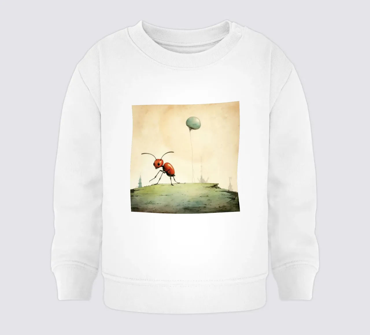 Fourmi minimale 4 sweat pour bébé de Minimal Animal Art