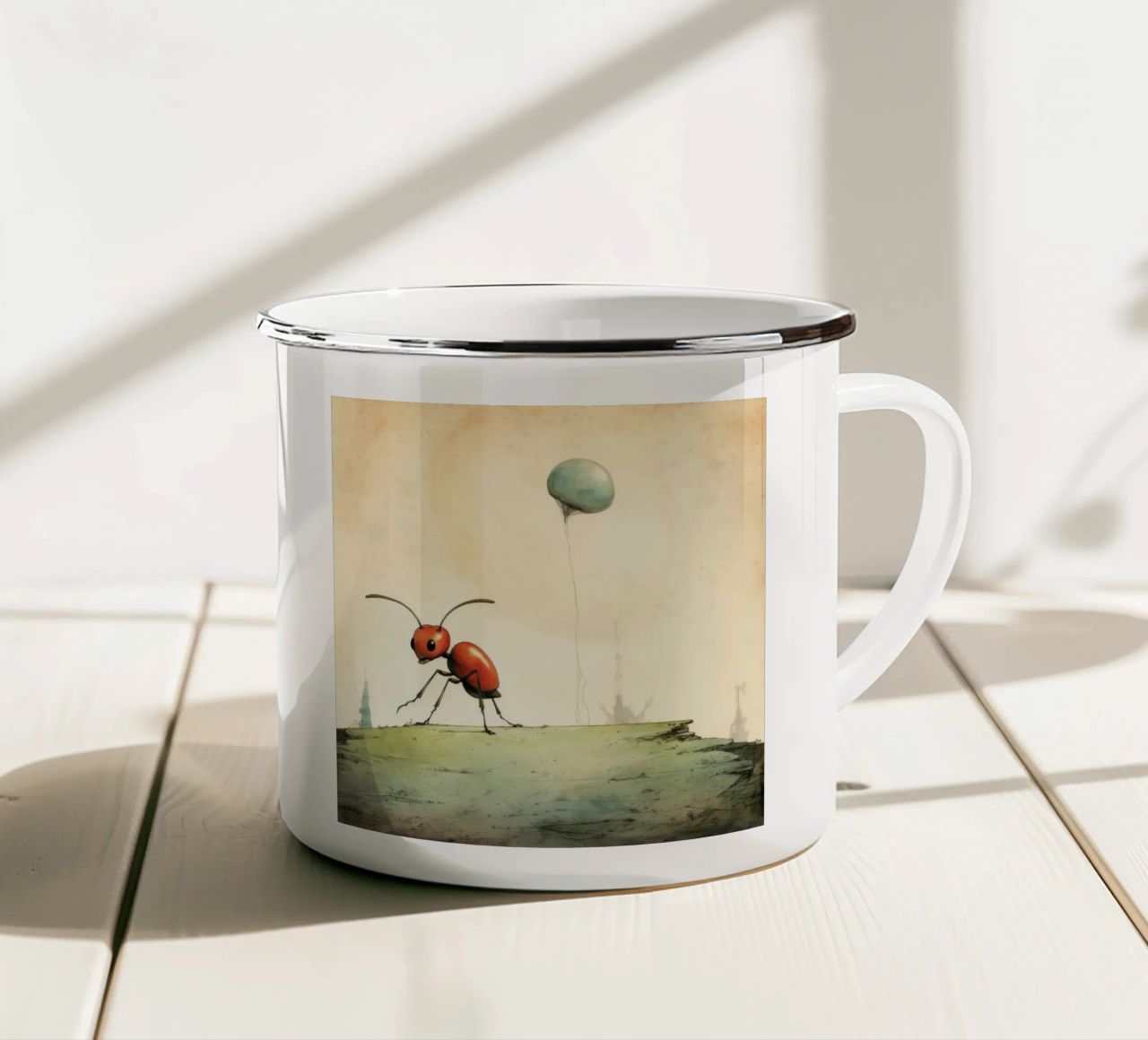 Formica minima 4 tazza in smalto da Minimal Animal Art