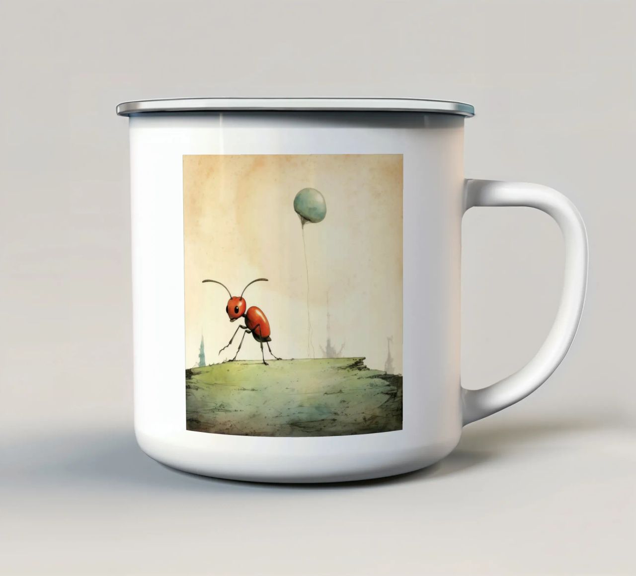 Formica minima 4 tazza in smalto da Minimal Animal Art