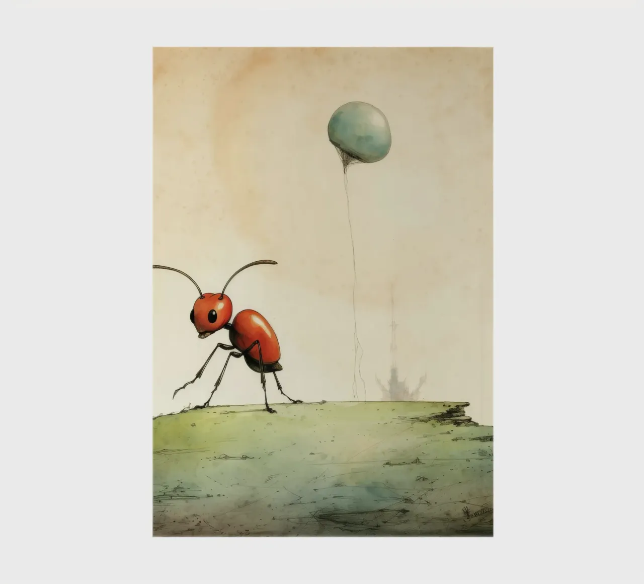 Minimal Ant 4 notebook by Minimal Animal Art