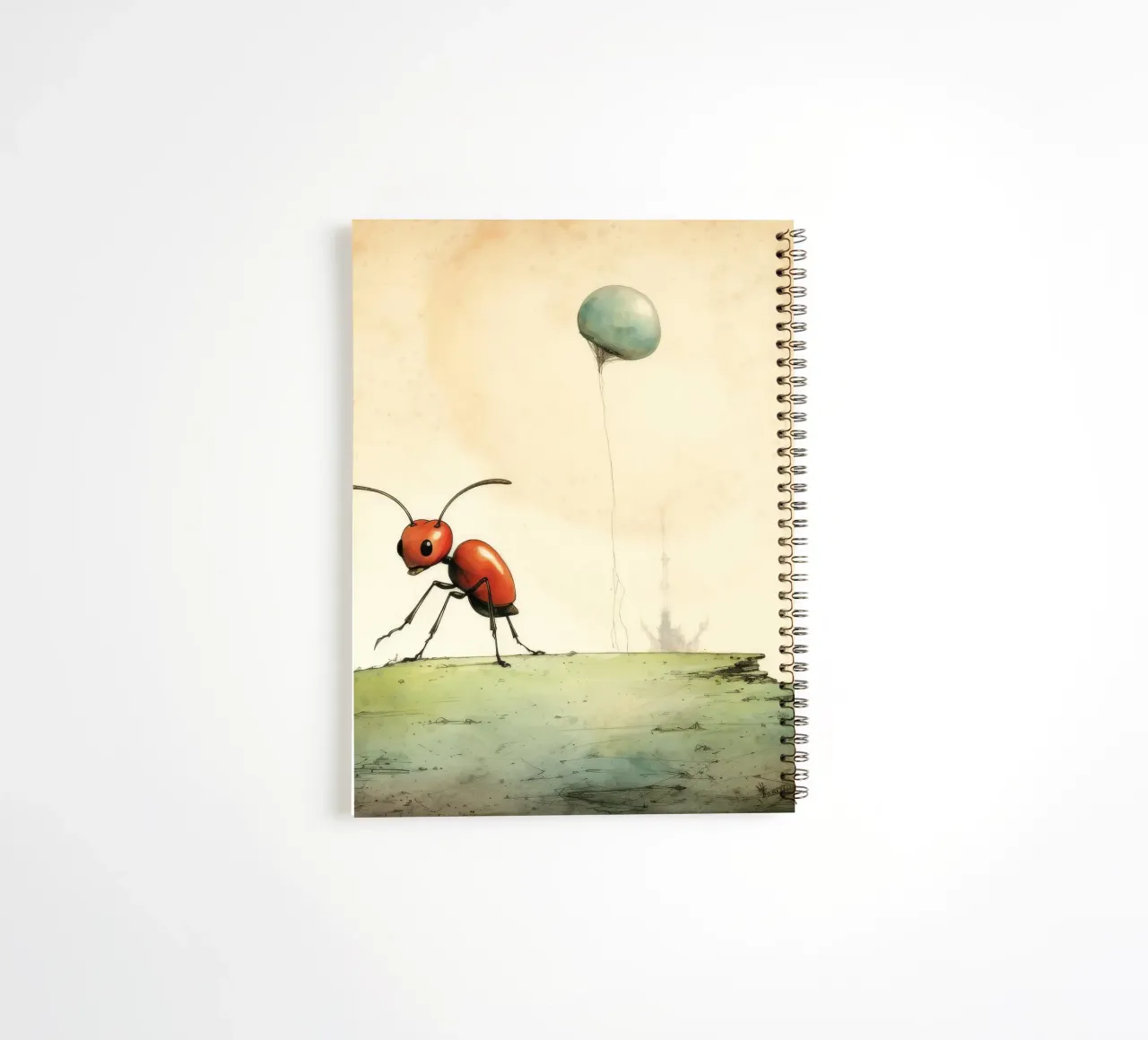 Minimal Ant 4 spiral notebook by Minimal Animal Art