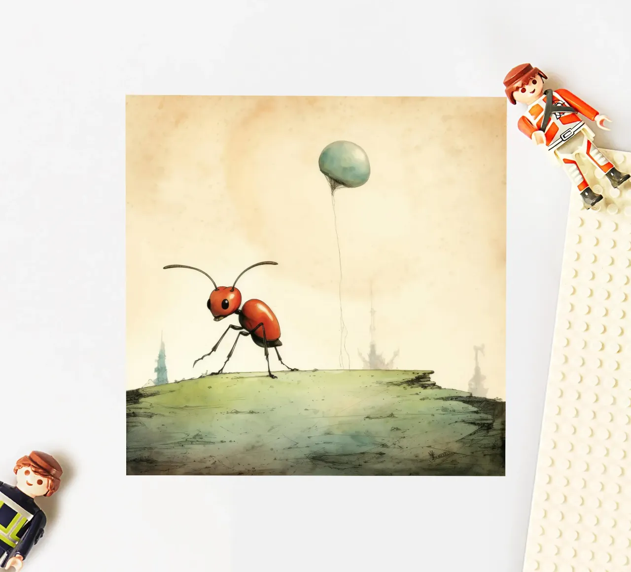 Minimum Ant sticker by Minimal Animal Art