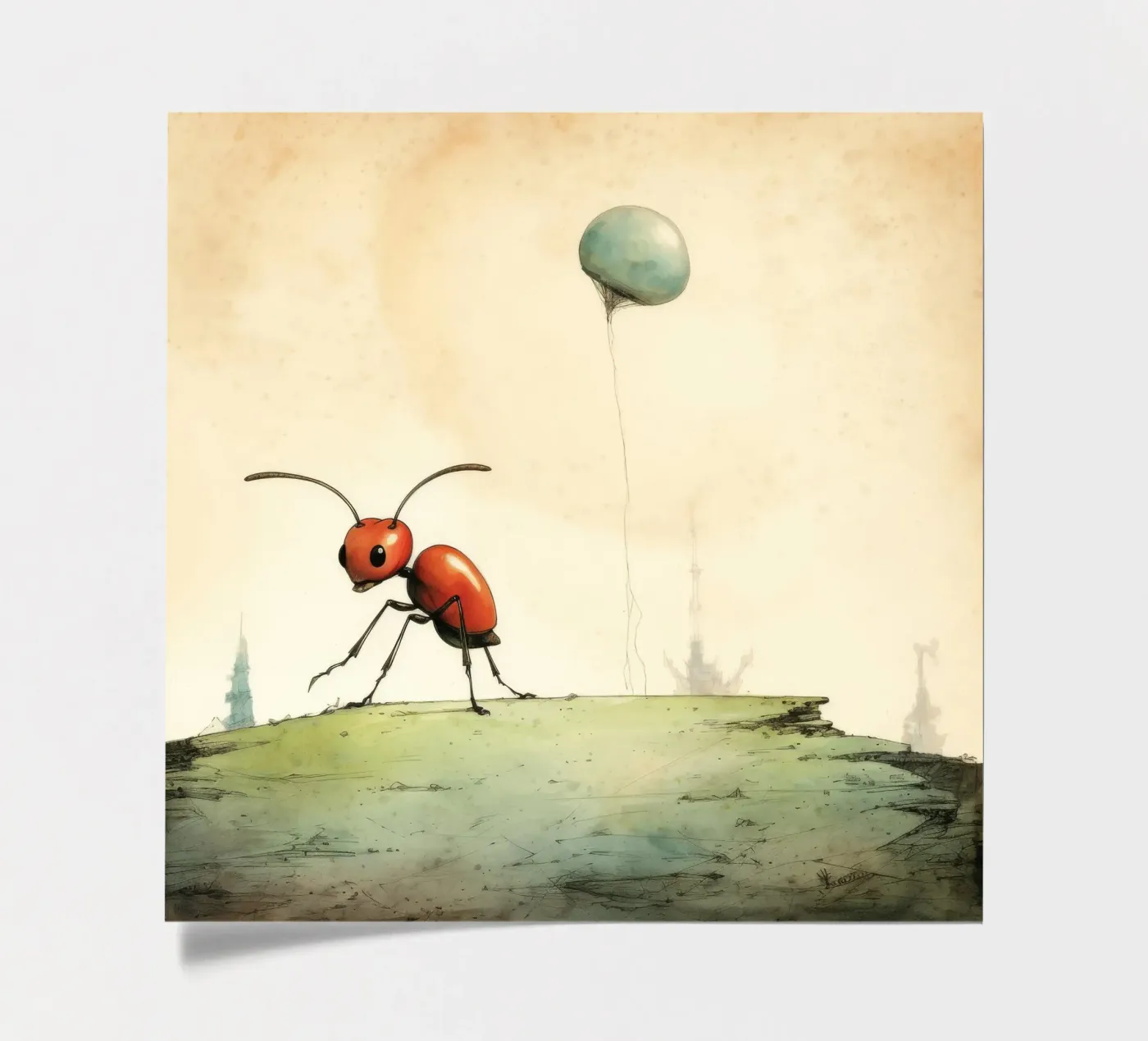 Minimum Ant Stickerbogen von Minimal Animal Art