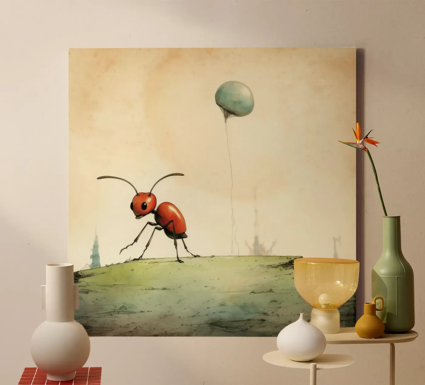 Minimo Ant tela da Minimal Animal Art