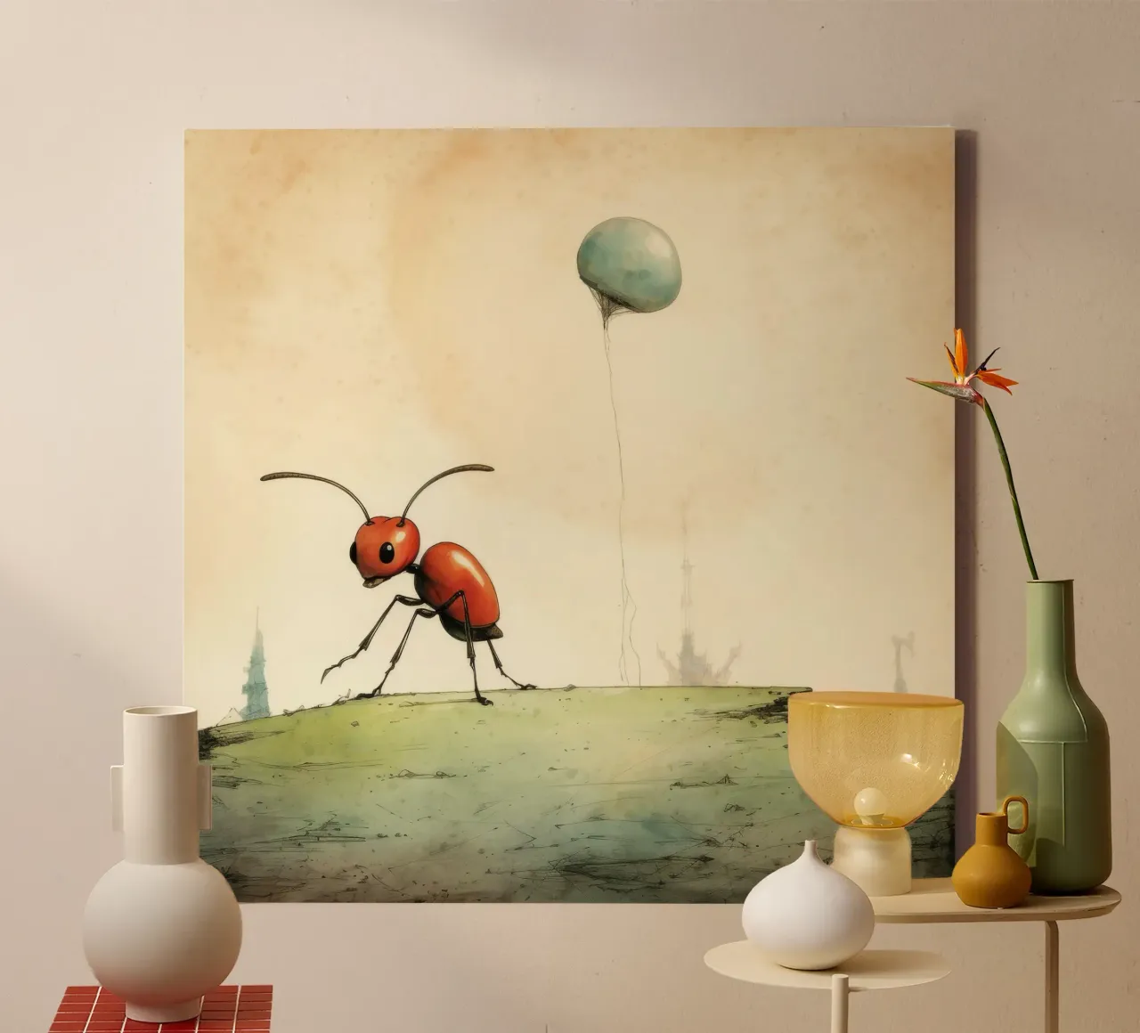 Minimo Ant tela da Minimal Animal Art