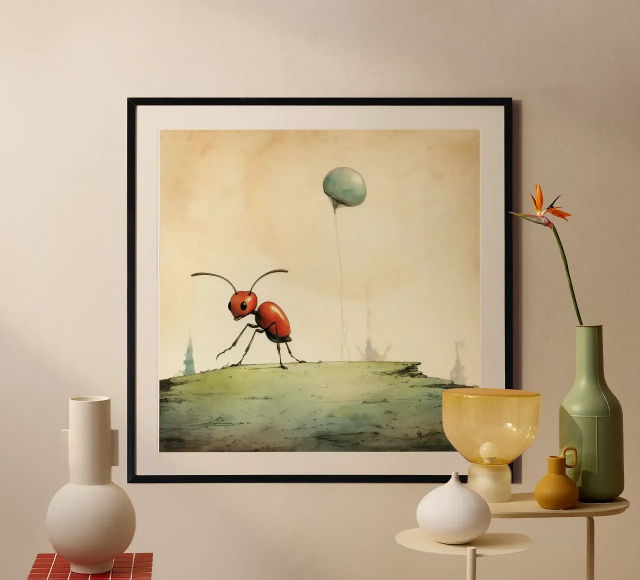 Minimum Ant poster de Minimal Animal Art