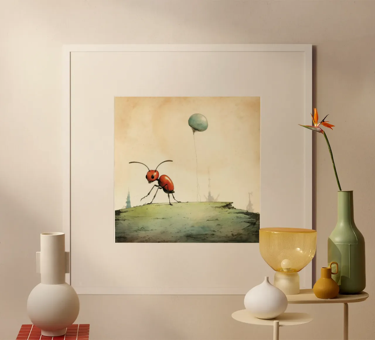 Minimum Ant poster de Minimal Animal Art