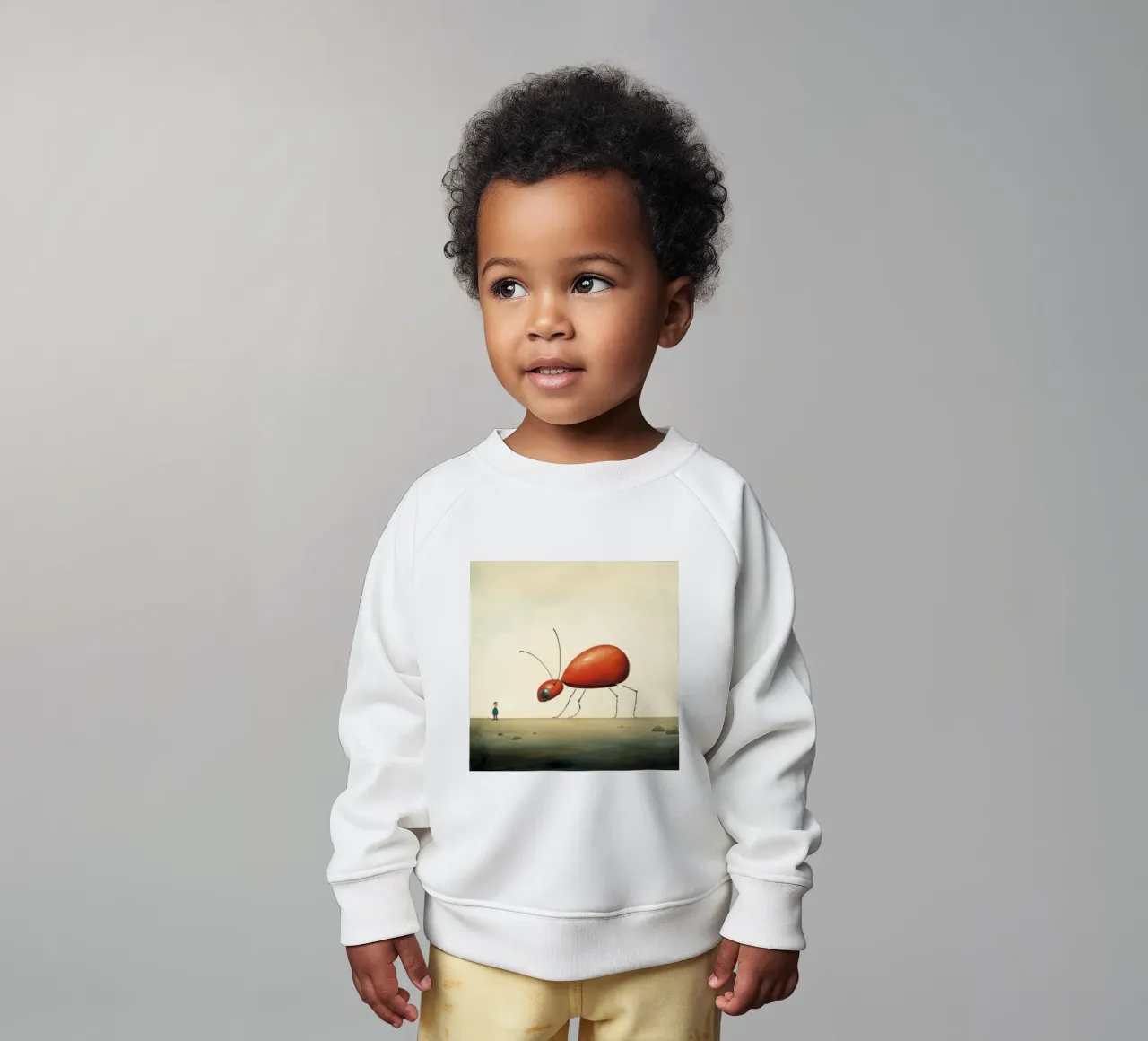 Minimo Ant 1 felpa neonato da Minimal Animal Art