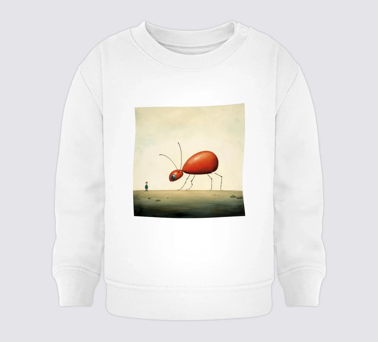Minimo Ant 1 felpa neonato da Minimal Animal Art