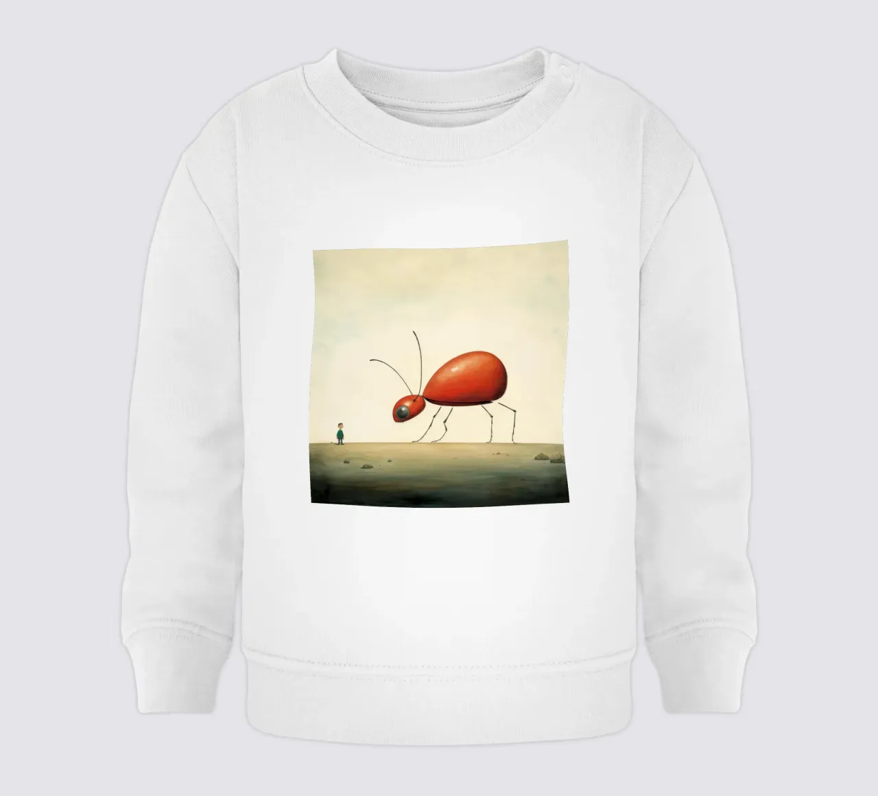 Minimo Ant 1 felpa neonato da Minimal Animal Art