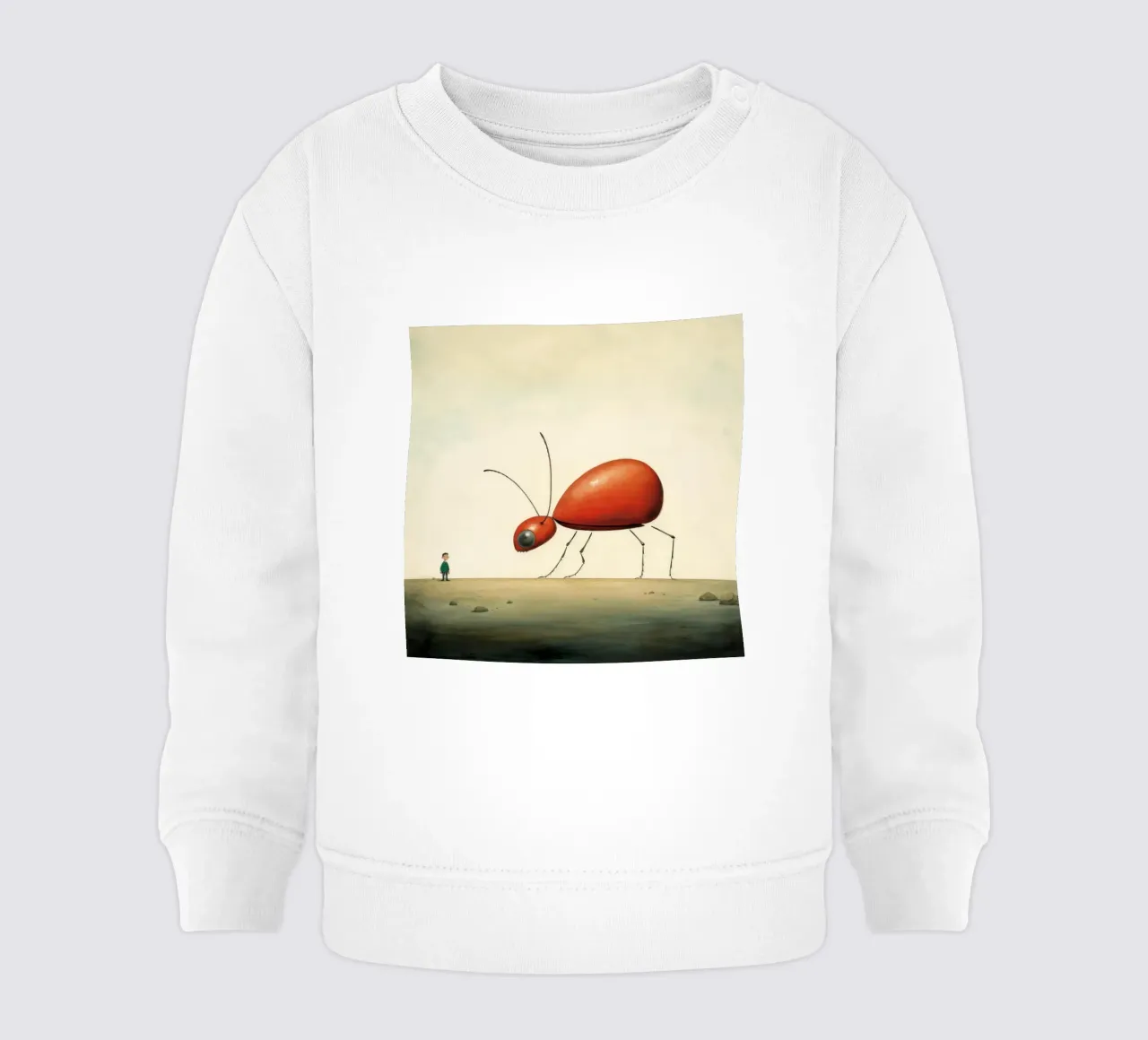 Minimum Ameise 1 Baby Sweatshirt von Minimal Animal Art