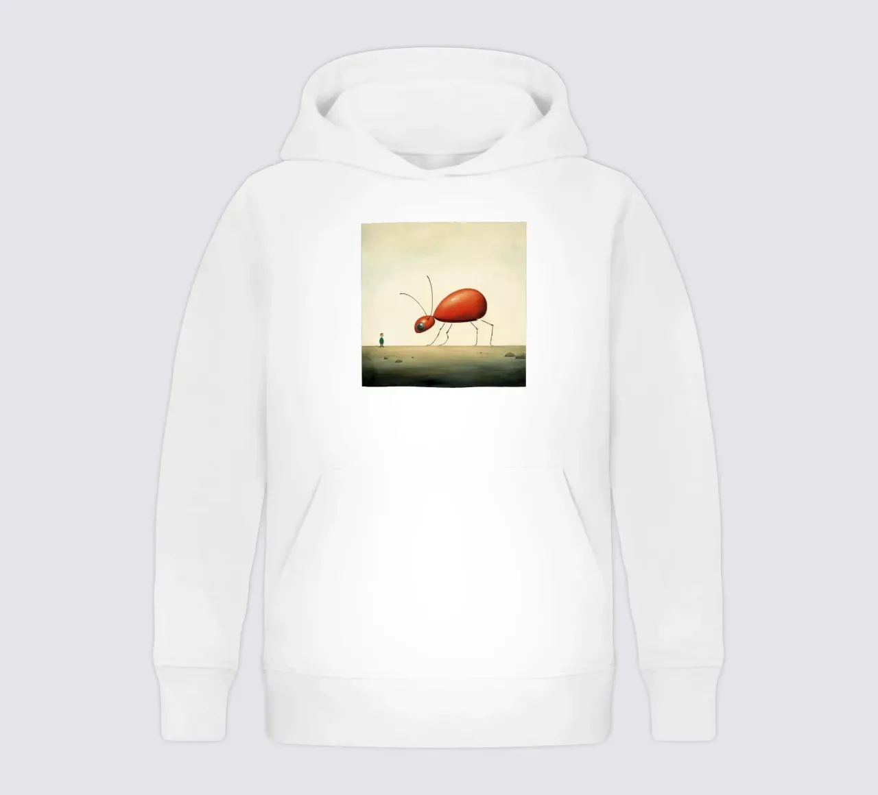 Minimo Ant 1 felpa bambino con cappuccio da Minimal Animal Art
