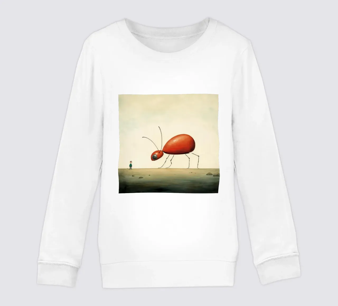 Hormiga mínima 1 sudadera para niño de Minimal Animal Art