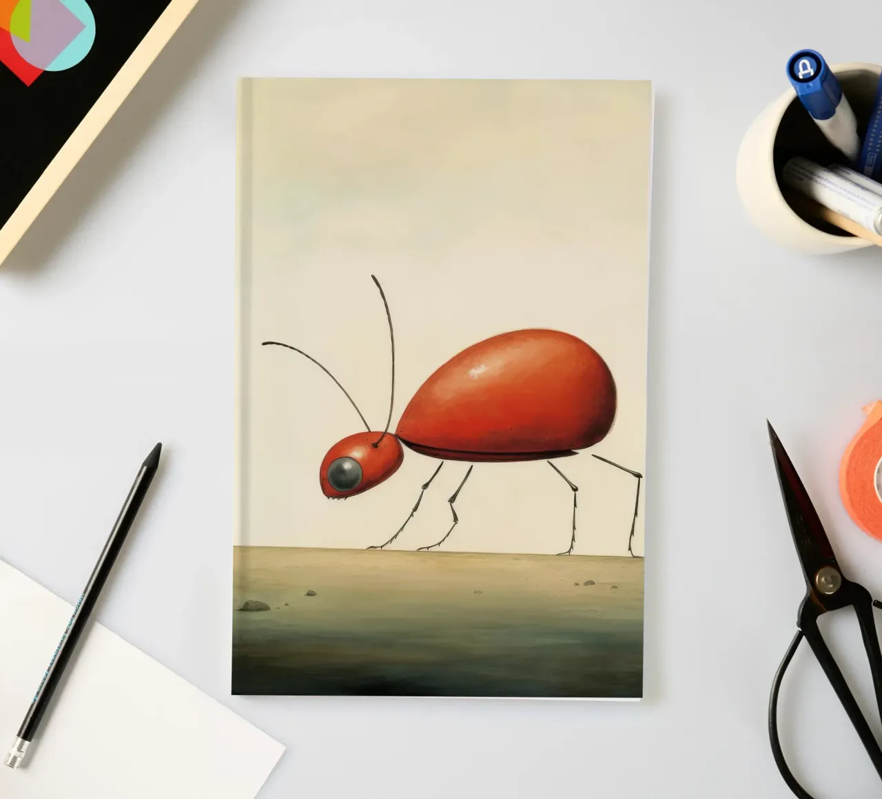 Minimum Ant 1 notebook by Minimal Animal Art