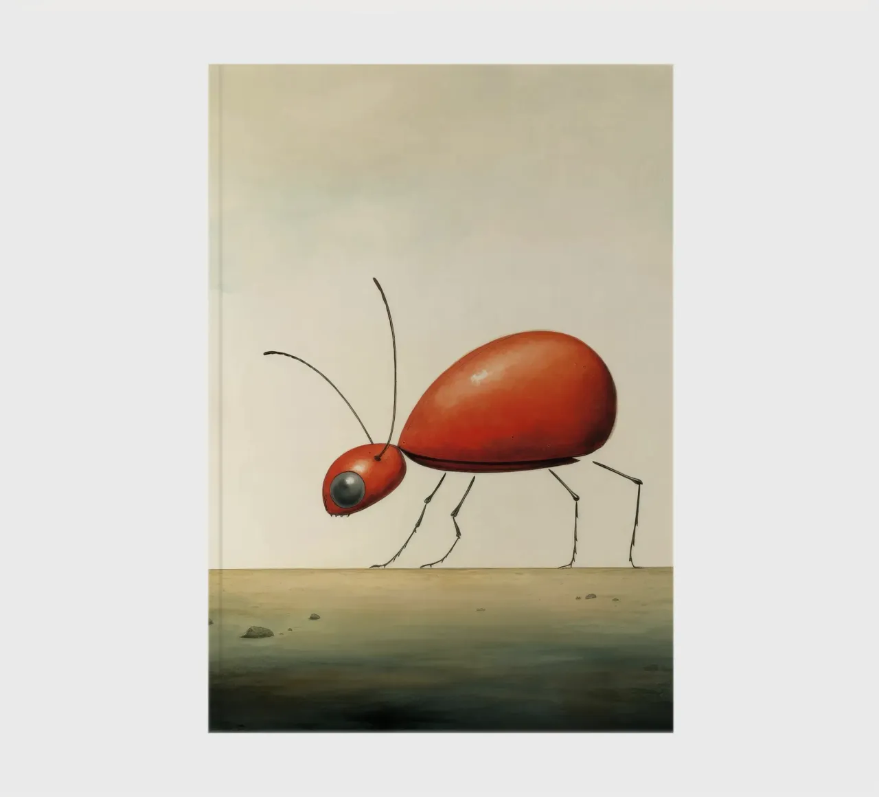 Minimum Ant 1 notebook by Minimal Animal Art