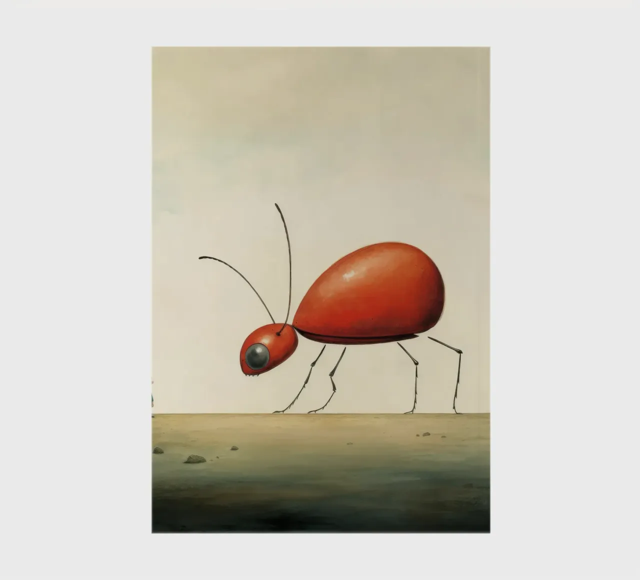 Minimum Ant 1 notebook by Minimal Animal Art