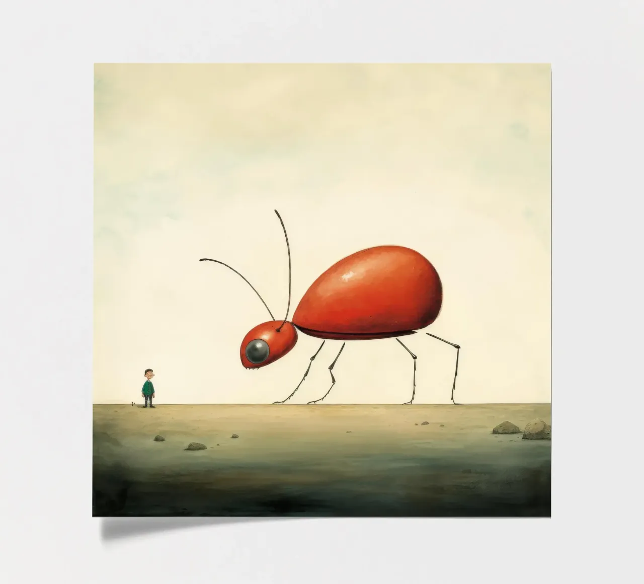 Minimum Ant sticker sheet by Minimal Animal Art