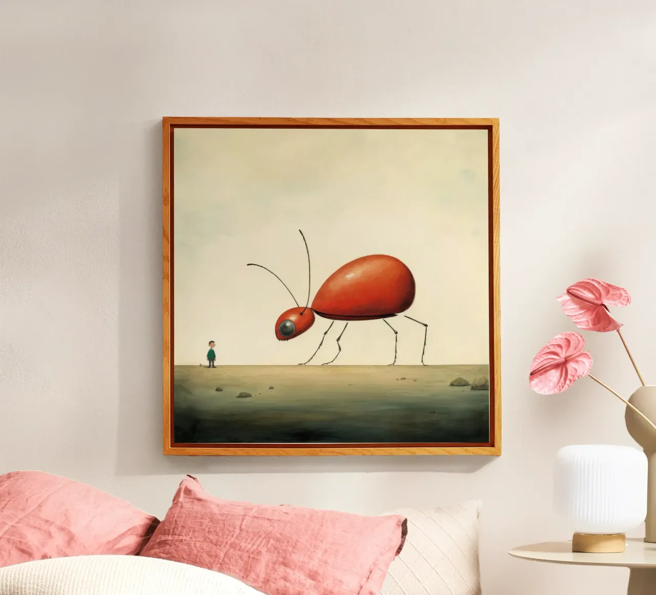 Minimum Ant 1 acrylic glass by Minimal Animal Art