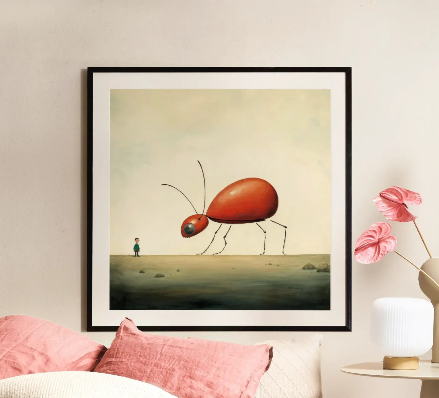 Minimum Ant poster by Minimal Animal Art