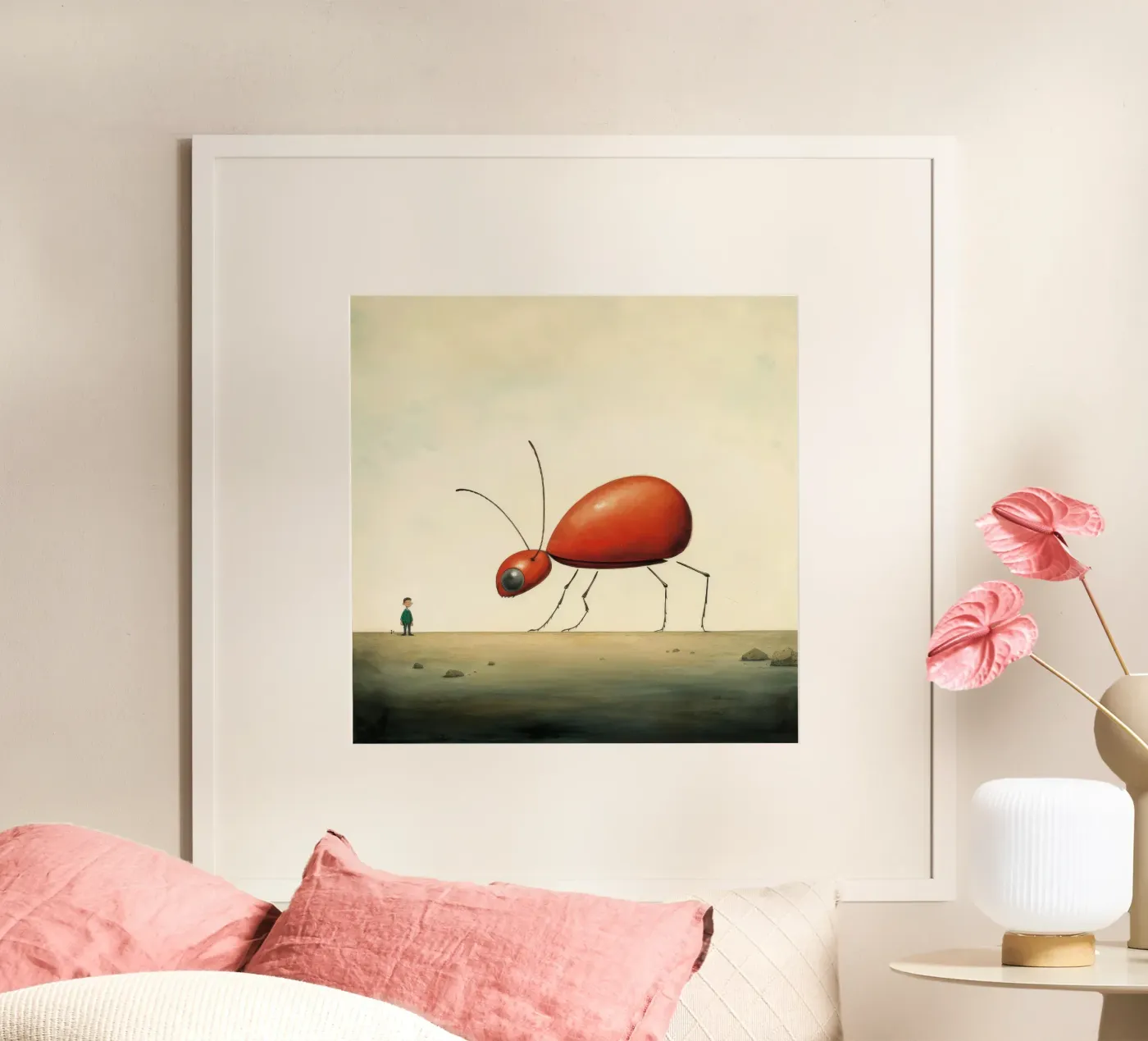 Minimum Ant poster by Minimal Animal Art