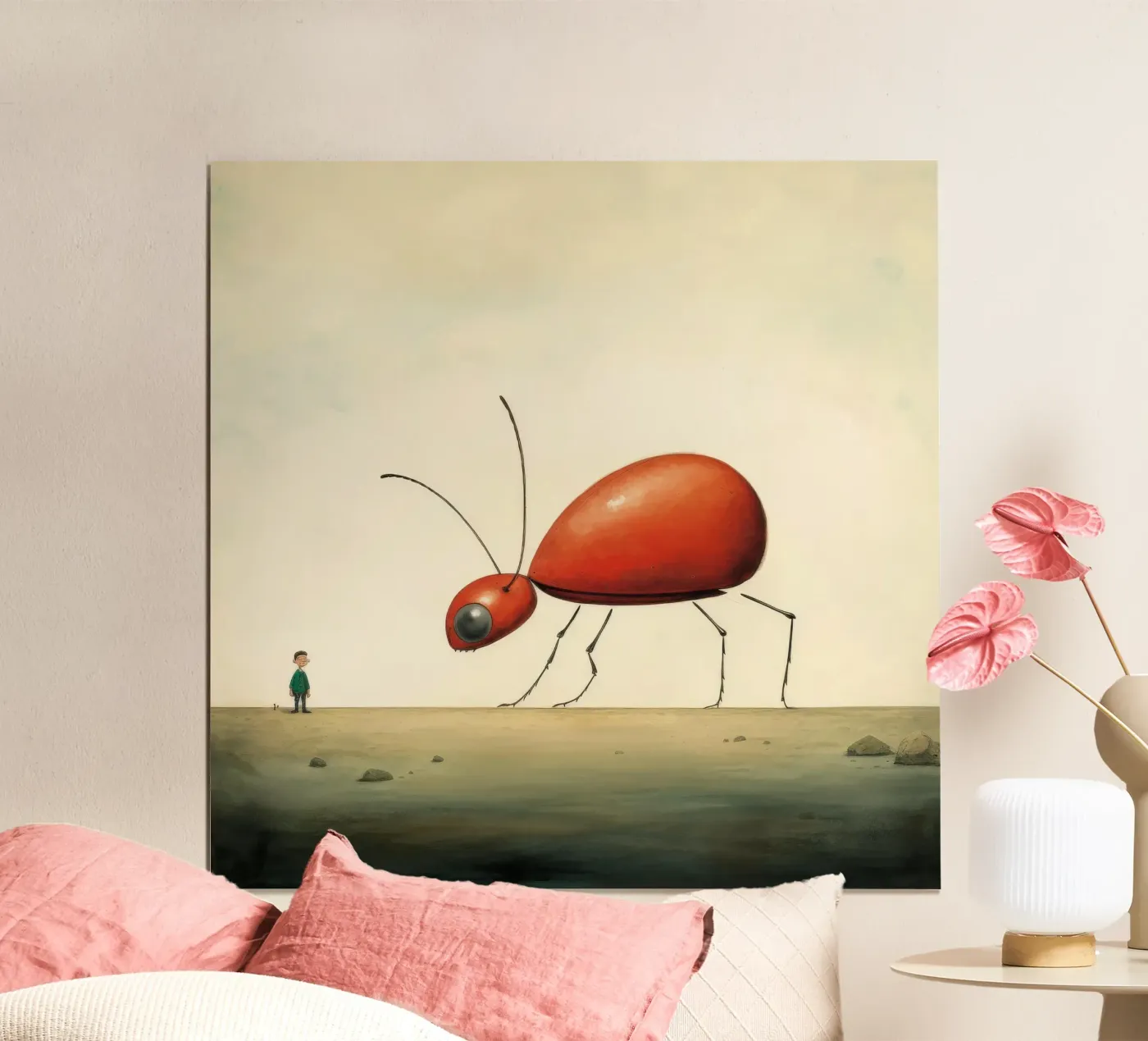 Minimum Ant poster by Minimal Animal Art