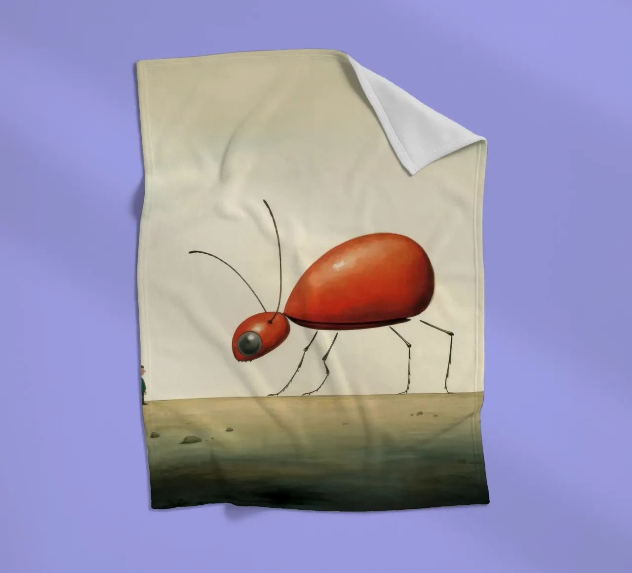 Minimo Ant 1 coperta in pile da Minimal Animal Art