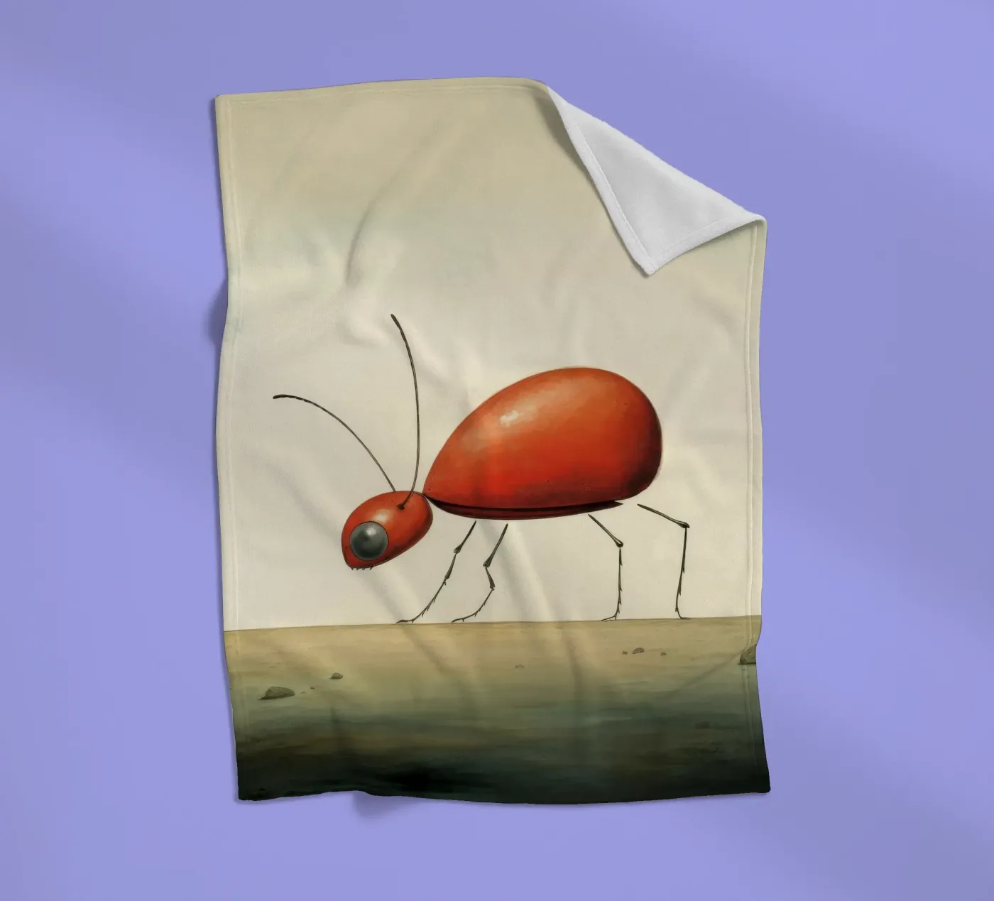 Minimum Ant fleecedeken van Minimal Animal Art